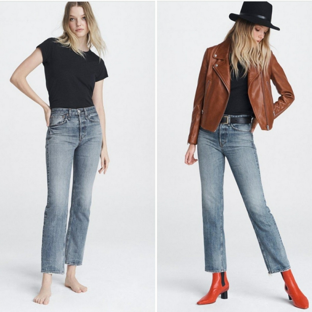 NWT Rag & Bone Maya High-Rise Straight